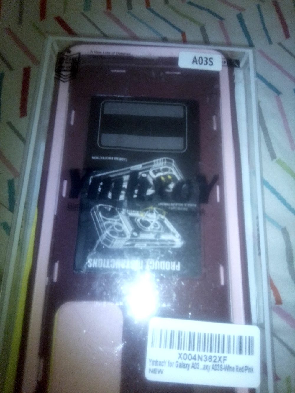 Pink Protective Case for Samsung Galaxy A03s